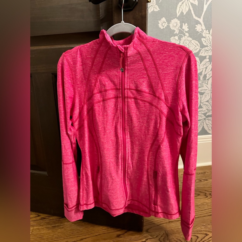 Lululemon fushia define jacket size 12